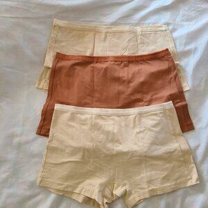 Bundle Knickey Subset Organic Boyshorts Medium